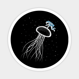 Jellyfish astronaut Magnet